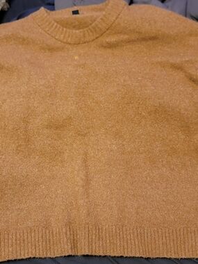 American Eagle Outfitters Men's Crewneck Sweater in Camel
